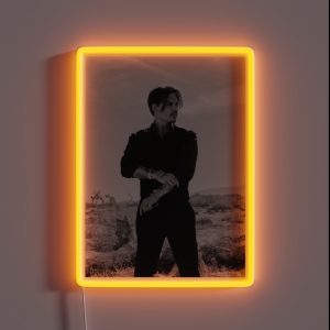 Bw Johnny Depp Minimalist RGB Neon Sign