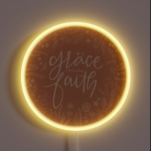 By Grace Through Faith RGB Neon Sign By Grace Through Faith RGB Neon Sign