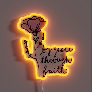 By Grace Through Faith RGB Neon Sign By Grace Through Faith RGB Neon Sign