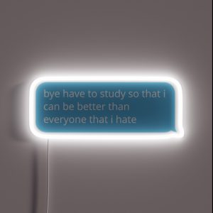 Bye Have To Study RGB Neon Sign