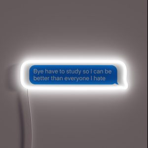 Bye Have To Study RGB Neon Sign Bye Have To Study RGB Neon Sign