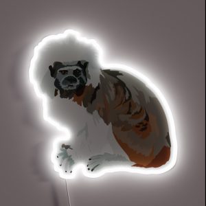 C Is For Cottontop Tamarin RGB Neon Sign