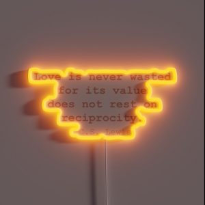C S Lewis Quote RGB Neon Sign