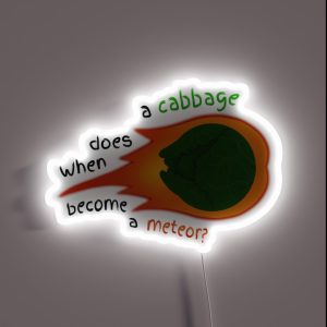 Cabbage Meteor RGB Neon Sign