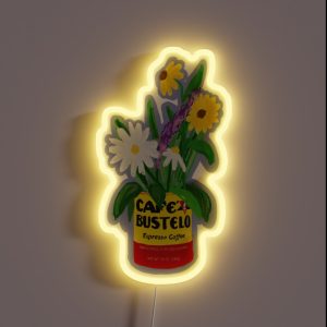 Cafe Bustelo Wildflowers RGB Neon Sign Cafe Bustelo Wildflowers RGB Neon Sign