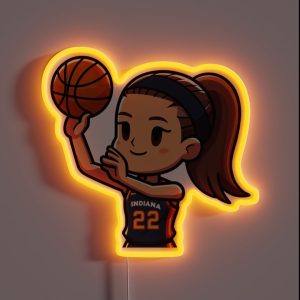 Caitlin Clark Shooting RGB Neon Sign Caitlin Clark Shooting RGB Neon Sign