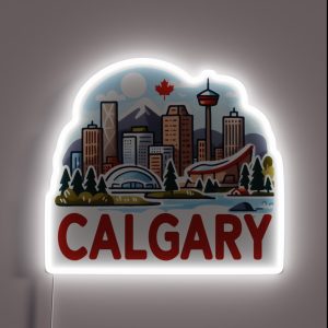 Calgary Alberta Canada RGB Neon Sign