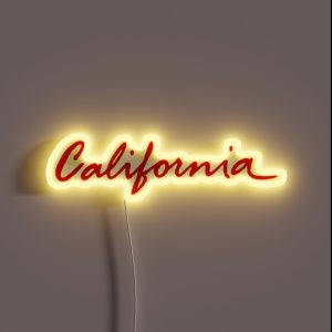 California License RGB Neon Sign