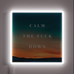Calm The Fuck Down RGB Neon Sign