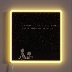 Calvin And Hobbes Stars RGB Neon Sign Calvin And Hobbes Stars RGB Neon Sign