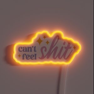 Can T Feel Shit Cute Typography Illustration RGB Neon Sign Can T Feel Shit Cute Typography Illustration RGB Neon Sign