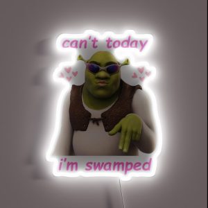 Can T Today I M Swamped RGB Neon Sign