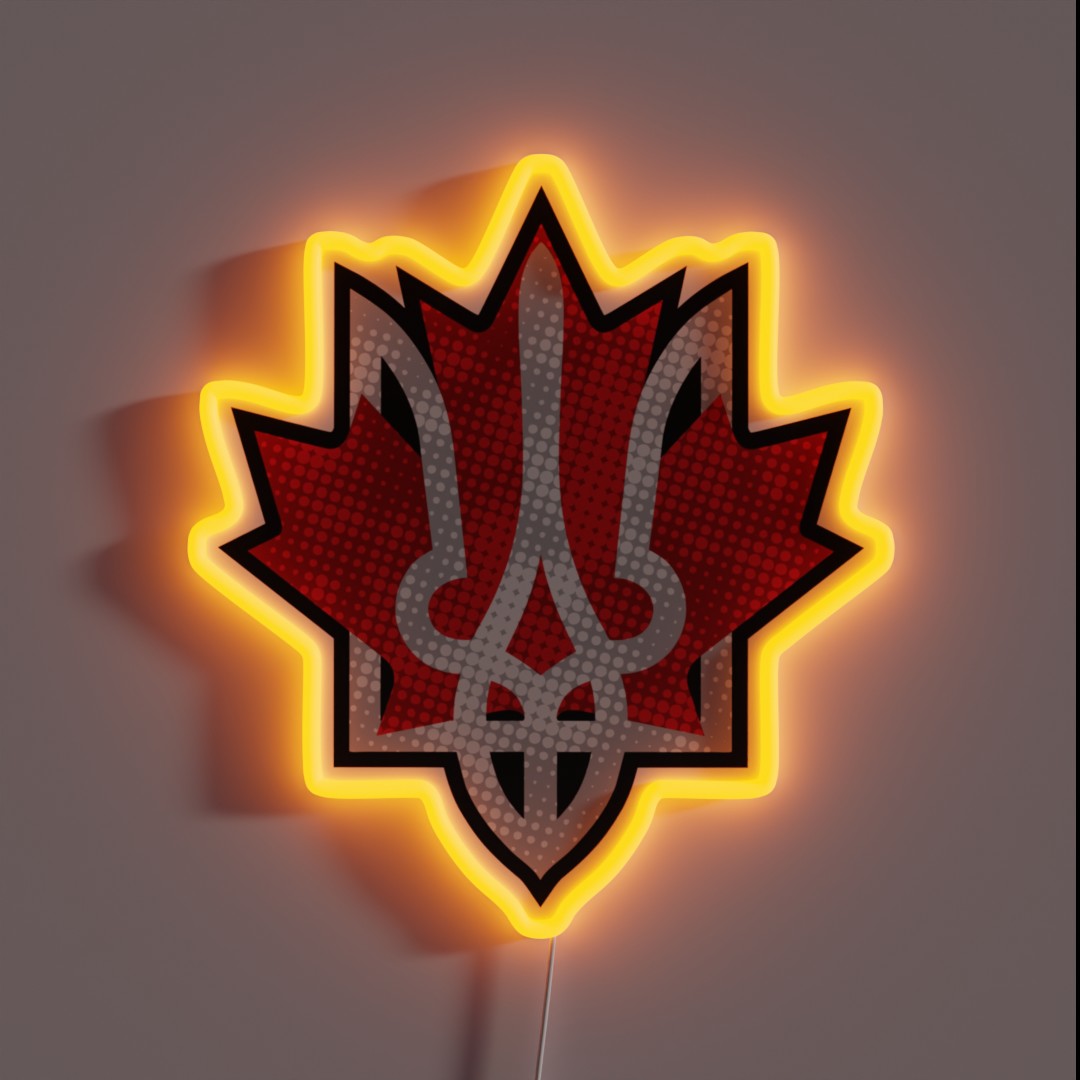 Canada And Ukraine RGB Neon Sign Canada And Ukraine RGB Neon Sign