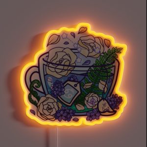 Cancer Zodiac Teacup RGB Neon Sign