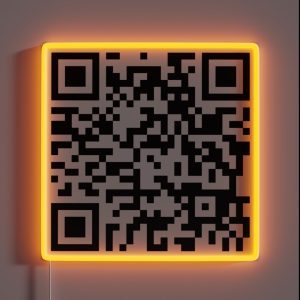 Cantina Band Theme QR Code RGB Neon Sign