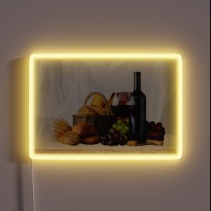 Canvas Walt Art For Dining Room RGB Neon Sign