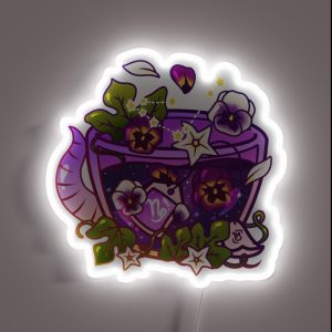 Capricorn Zodiac Teacup RGB Neon Sign