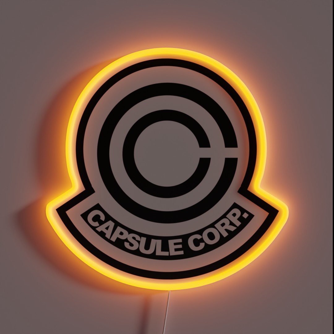 Capsule Corp Logo RGB Neon Sign Capsule Corp Logo RGB Neon Sign