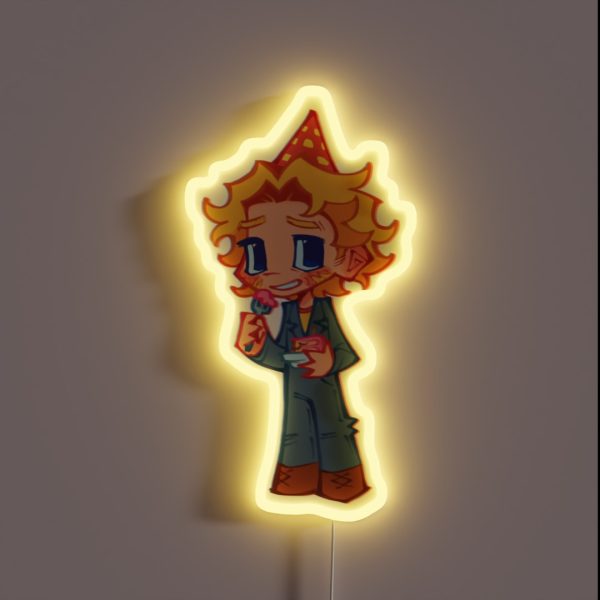Captain Curly Pre Crash Mouthwashing RGB Neon Sign