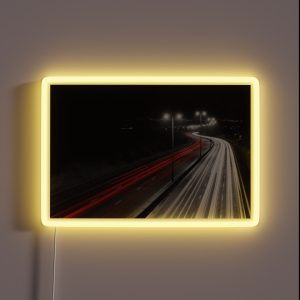 Car Light Trails RGB Neon Sign