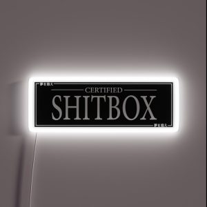 Car Slap Certified S Box Black RGB Neon Sign
