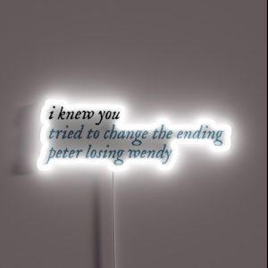Cardigan Lyrics RGB Neon Sign