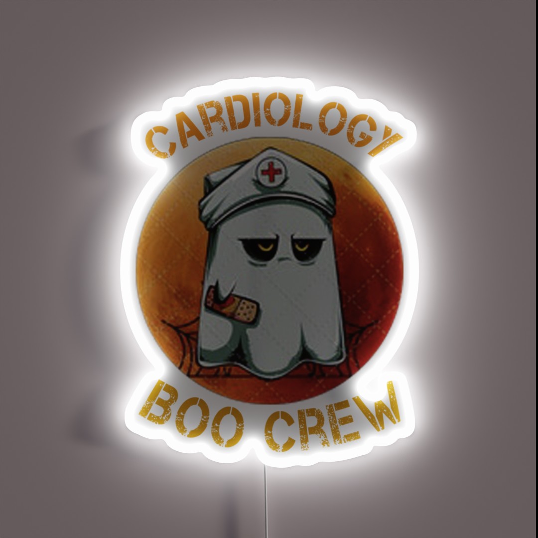 Cardiology Nurse Boo Crew RGB Neon Sign Cardiology Nurse Boo Crew RGB Neon Sign