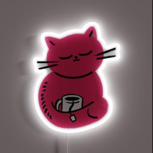 Careless Cat RGB Neon Sign