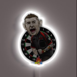 Caricatura Nathan Aspinall RGB Neon Sign