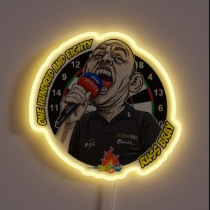 Caricatura Russ Bray RGB Neon Sign