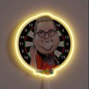 Caricatura Stephen Bunting RGB Neon Sign