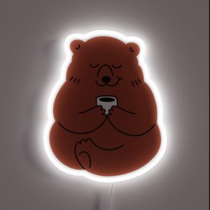 Caring Bear Chamberlain Coffee RGB Neon Sign