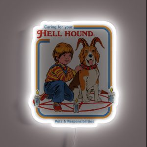 Caring For Your Hell Hound RGB Neon Sign
