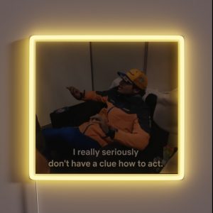 Carlos Sainz Jr Formula One Reaction Meme RGB Neon Sign Carlos Sainz Jr Formula One Reaction Meme RGB Neon Sign