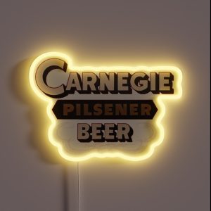 Carnegie Pilsener Beer Chartiers Valley Brewing Carnegie Pennsylvania RGB Neon Sign Carnegie Pilsener Beer Chartiers Valley Brewing Carnegie Pennsylvania RGB Neon Sign