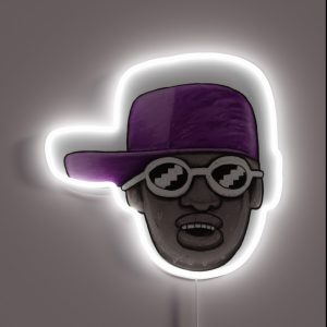 Cartoon Hip Hop Head RGB Neon Sign Cartoon Hip Hop Head RGB Neon Sign