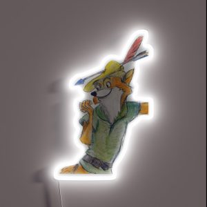 Cartoon Robin Hood RGB Neon Sign Cartoon Robin Hood RGB Neon Sign