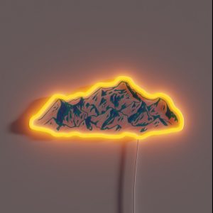 Cascade Mountains RGB Neon Sign