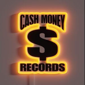 Cash Money Records Logo RGB Neon Sign Cash Money Records Logo RGB Neon Sign
