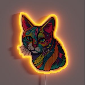 Cat 7 Pop Style Art Geometric Shapes RGB Neon Sign Cat 7 Pop Style Art Geometric Shapes RGB Neon Sign