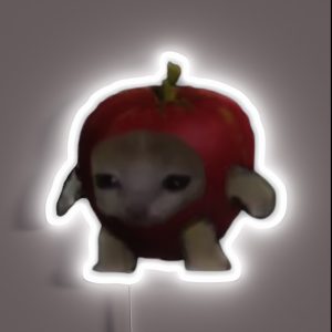 Cat Apple RGB Neon Sign