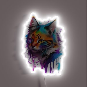 Cat Colorfull RGB Neon Sign Cat Colorfull RGB Neon Sign