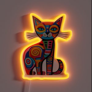 Cat Full Of Colors RGB Neon Sign Cat Full Of Colors RGB Neon Sign