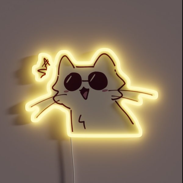 Cat Gojo RGB Neon Sign