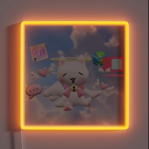 Cat In The Clouds RGB Neon Sign Cat In The Clouds RGB Neon Sign