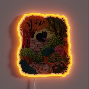 Cat In The Garden RGB Neon Sign Cat In The Garden RGB Neon Sign