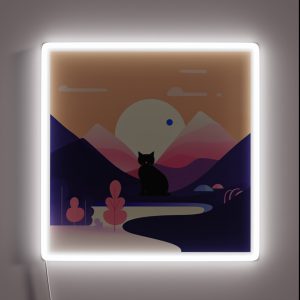 Cat Landscape 17 RGB Neon Sign Cat Landscape 17 RGB Neon Sign