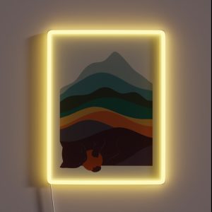 Cat Landscape 8 RGB Neon Sign