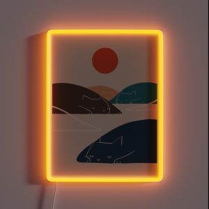 Cat Landscape Art No 1 RGB Neon Sign Cat Landscape Art No 1 RGB Neon Sign