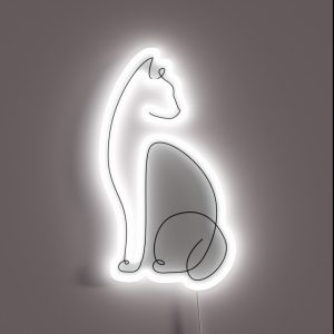 Cat Line Art RGB Neon Sign Cat Line Art RGB Neon Sign